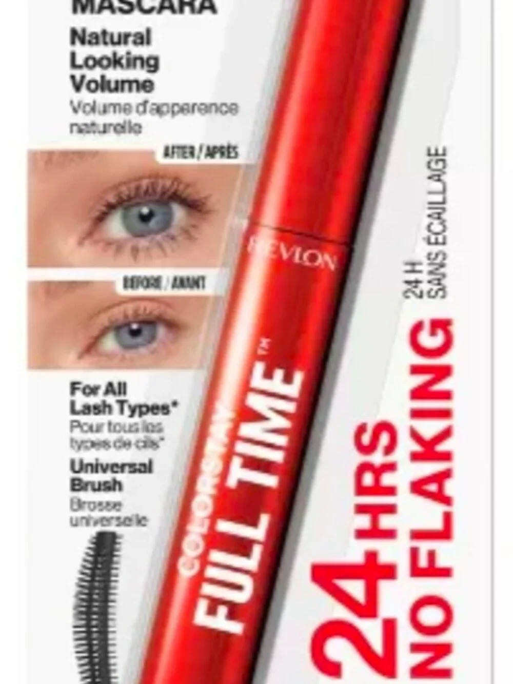 Revlon NIB ColorStay Full Time Mascara, Buildable Volume, 401 Blackest Black